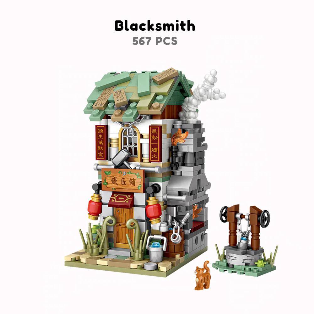 Micro Cute Little Yidashao Old Street Building Sets - Kawaiies - Adorable - Cute - Plushies - Plush - Kawaii