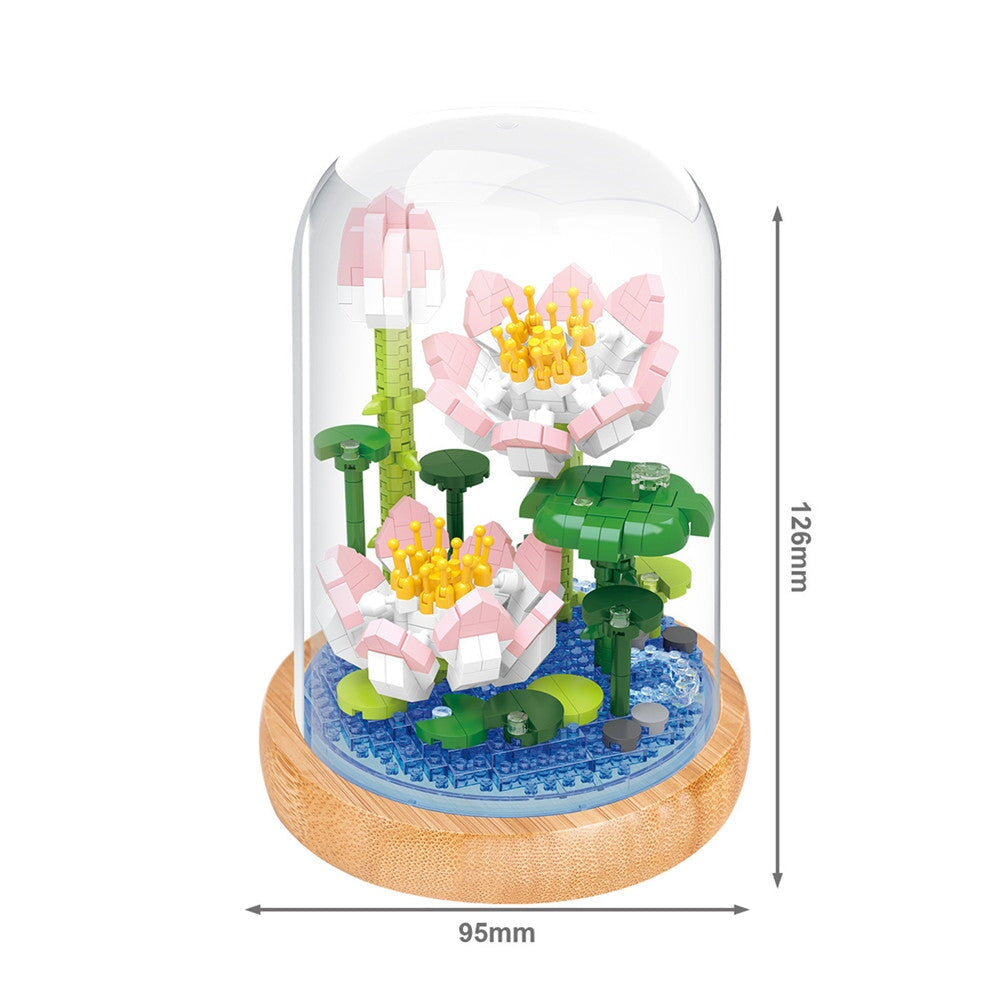 Micro Flowers in a Dome Building Blocks Set 2 - Kawaiies - Adorable - Cute - Plushies - Plush - Kawaii