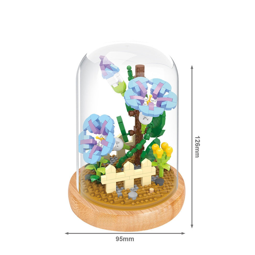 Micro Flowers in a Dome Building Blocks Set 2 - Kawaiies - Adorable - Cute - Plushies - Plush - Kawaii