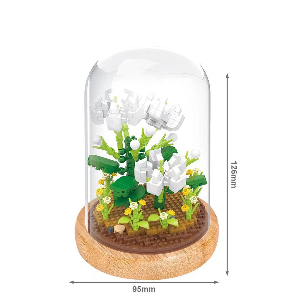 Micro Flowers in a Dome Building Blocks Set 2 - Kawaiies - Adorable - Cute - Plushies - Plush - Kawaii