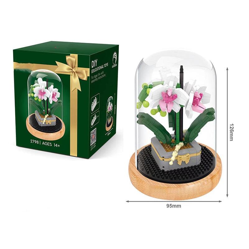 Micro Flowers in a Dome Building Blocks Set 2 - Kawaiies - Adorable - Cute - Plushies - Plush - Kawaii