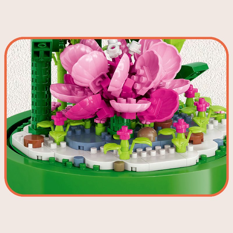 Micro Flowers in a Dome Building Set - Kawaiies - Adorable - Cute - Plushies - Plush - Kawaii