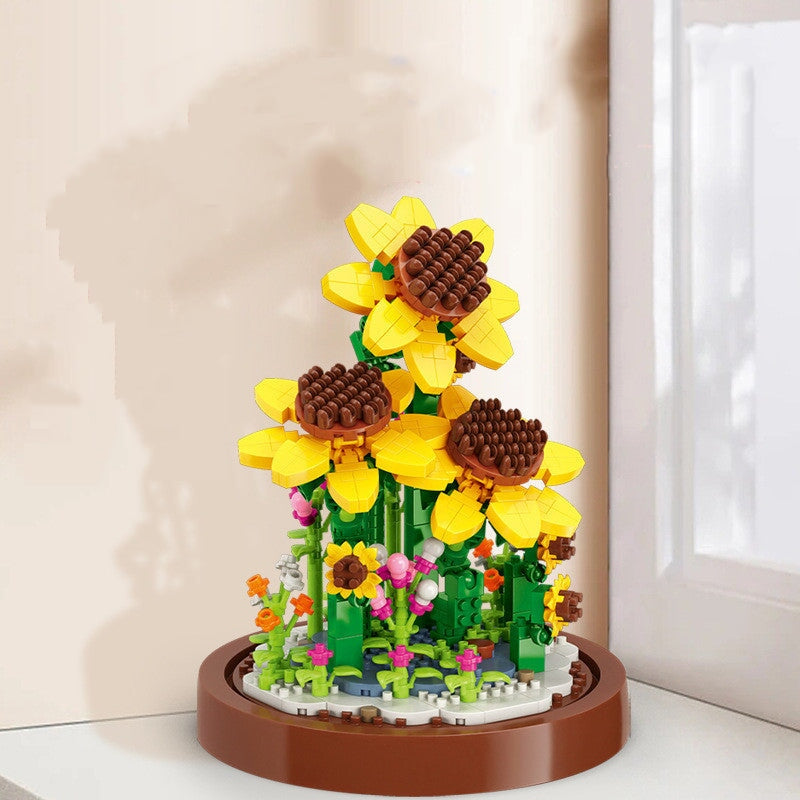 Micro Flowers in a Dome Building Set - Kawaiies - Adorable - Cute - Plushies - Plush - Kawaii