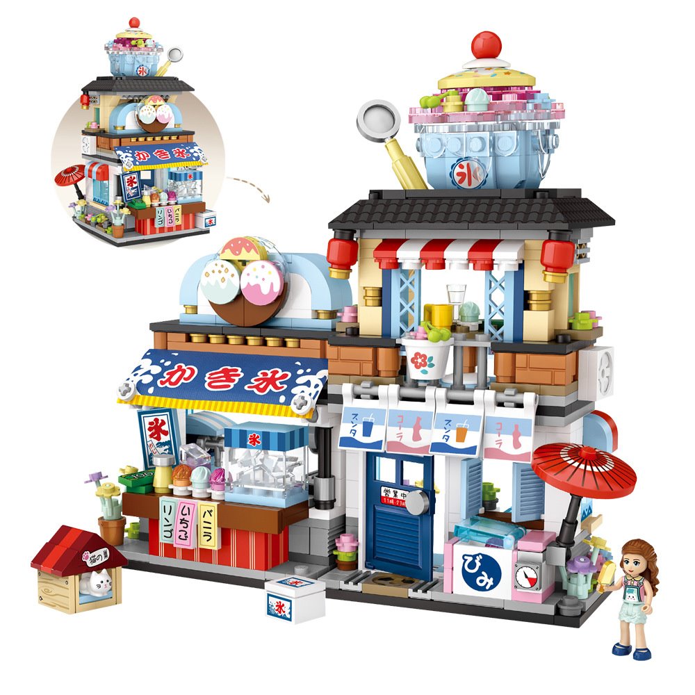 Micro Japanese Desserts Cafe Building Sets - Kawaiies - Adorable - Cute - Plushies - Plush - Kawaii