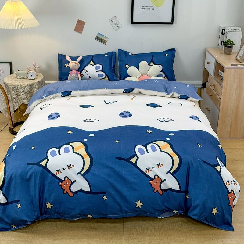Midnight Sleeping Bear Bedding Set - Kawaiies - Adorable - Cute - Plushies - Plush - Kawaii
