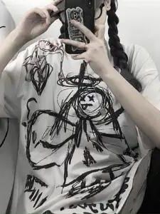 Mijin Dark Smiling Angel Tee - Kawaiies - Adorable - Cute - Plushies - Plush - Kawaii