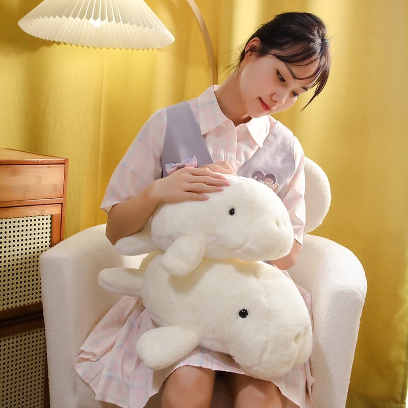 kawaiies-softtoys-plushies-kawaii-plush-Milo the Fluffy White Manatee Plush | NEW Soft toy 