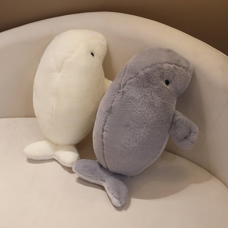 kawaiies-softtoys-plushies-kawaii-plush-Milo the Fluffy White Manatee Plush | NEW Soft toy 