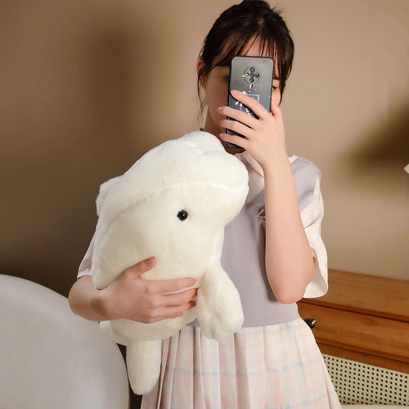 kawaiies-softtoys-plushies-kawaii-plush-Milo the Fluffy White Manatee Plush | NEW Soft toy 