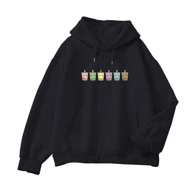 Mini Bubbleteas Part-Cotton Hoodie - Kawaiies - Adorable - Cute - Plushies - Plush - Kawaii