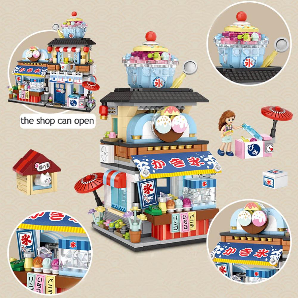 Micro Japanese Desserts Cafe Building Sets - Kawaiies - Adorable - Cute - Plushies - Plush - Kawaii