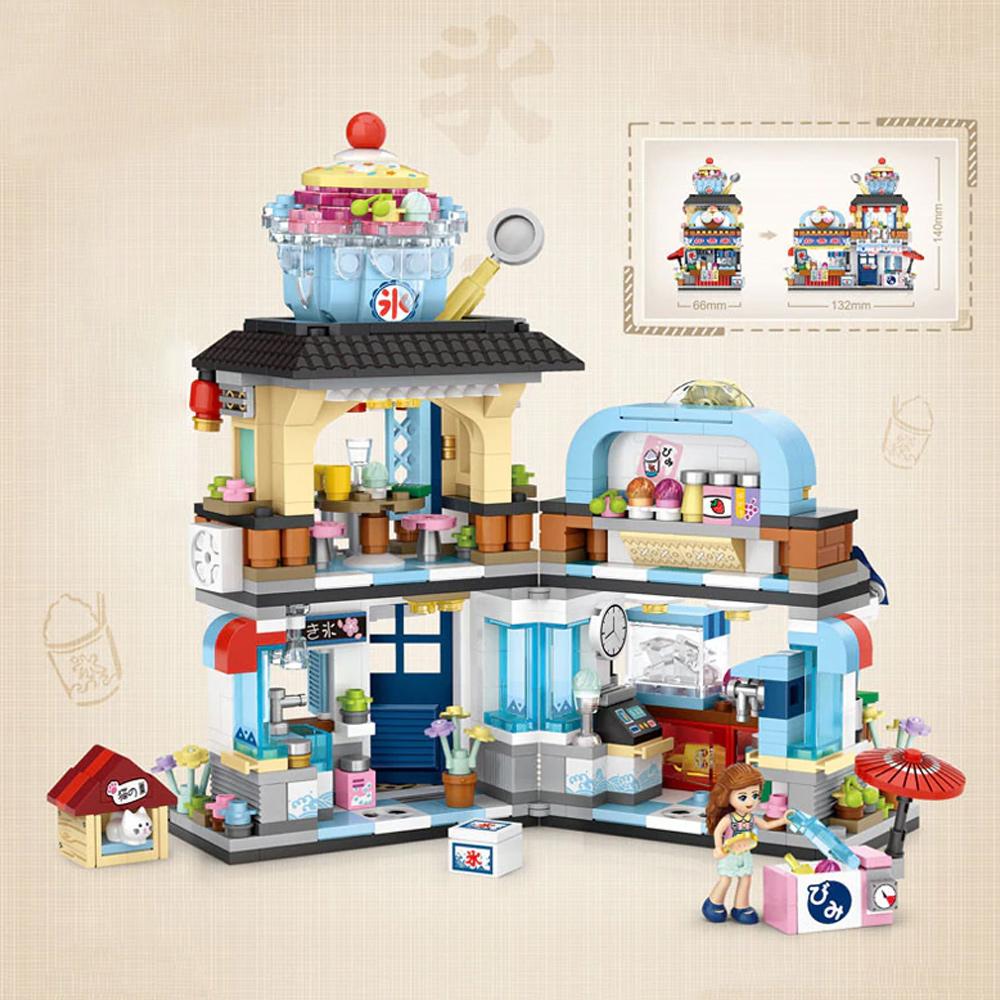 Micro Japanese Desserts Cafe Building Sets - Kawaiies - Adorable - Cute - Plushies - Plush - Kawaii
