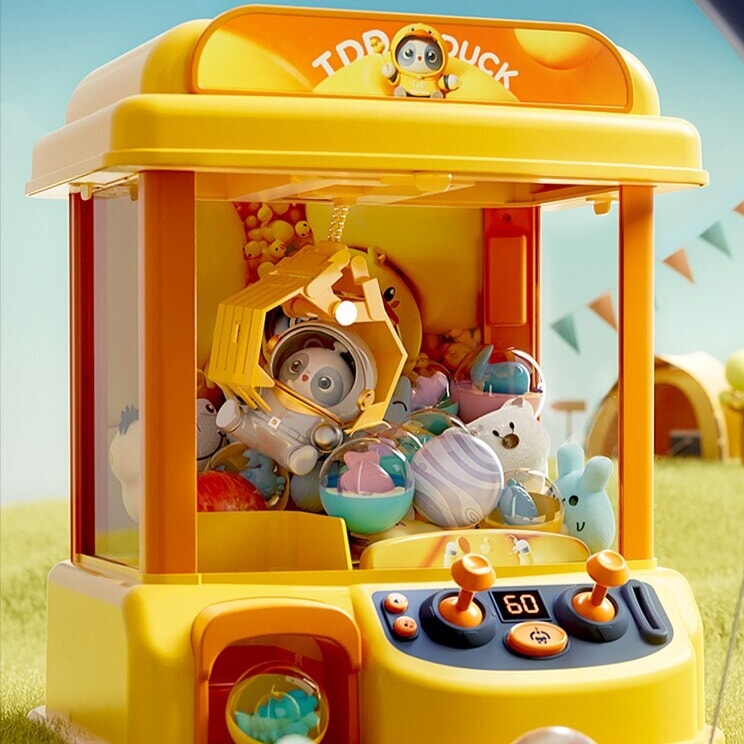 Mini 'TDD Duck' Claw Machine Toy - Kawaiies - Adorable - Cute - Plushies - Plush - Kawaii