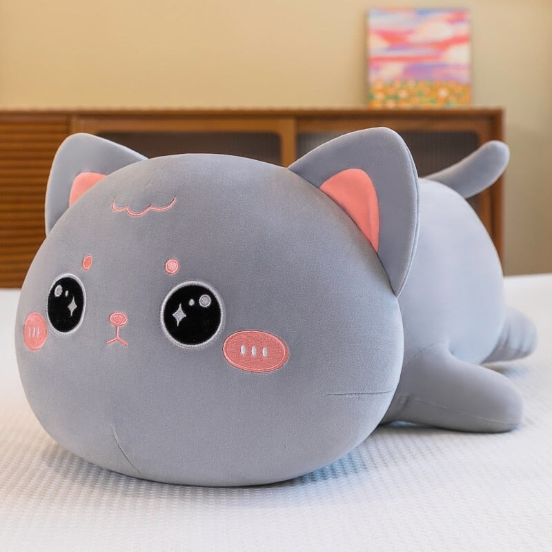 Momo & Nala the Kawaii Laying Cats - Kawaiies - Adorable - Cute - Plushies - Plush - Kawaii