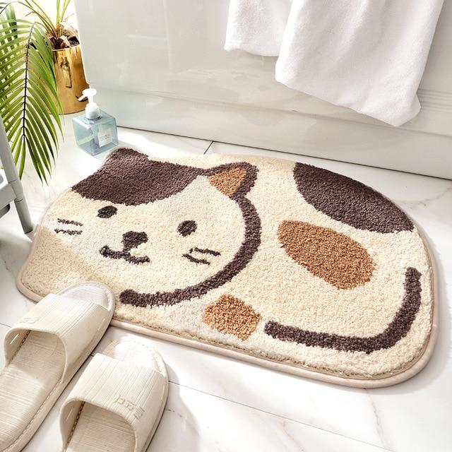 Adorable Animals Rectangle Non-Slip Fluffy Bath Mats Collection – Kawaiies