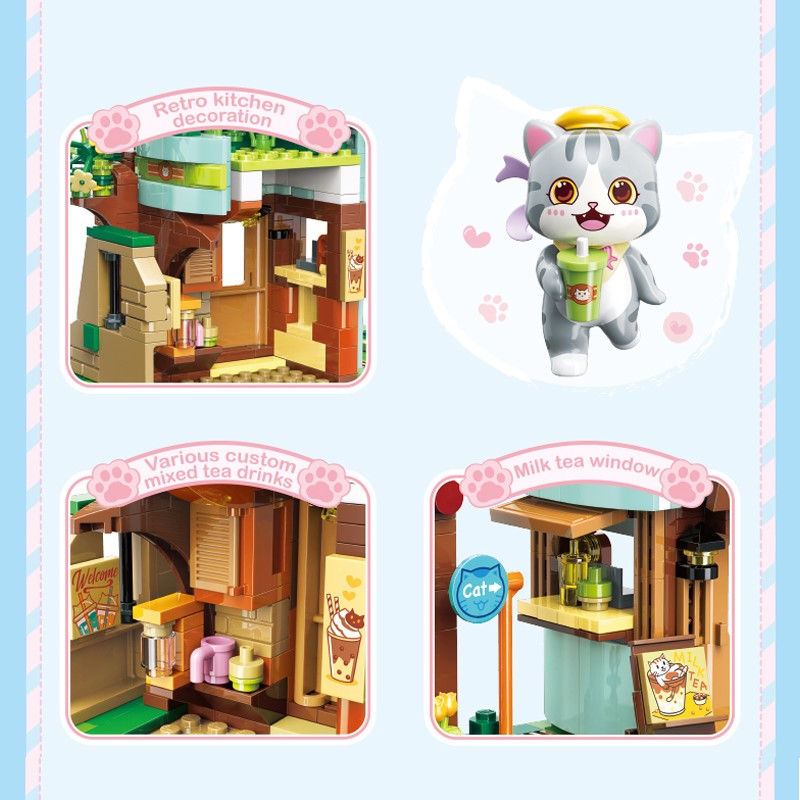 My little Restaurants Building Set - Kawaiies - Adorable - Cute - Plushies - Plush - Kawaii
