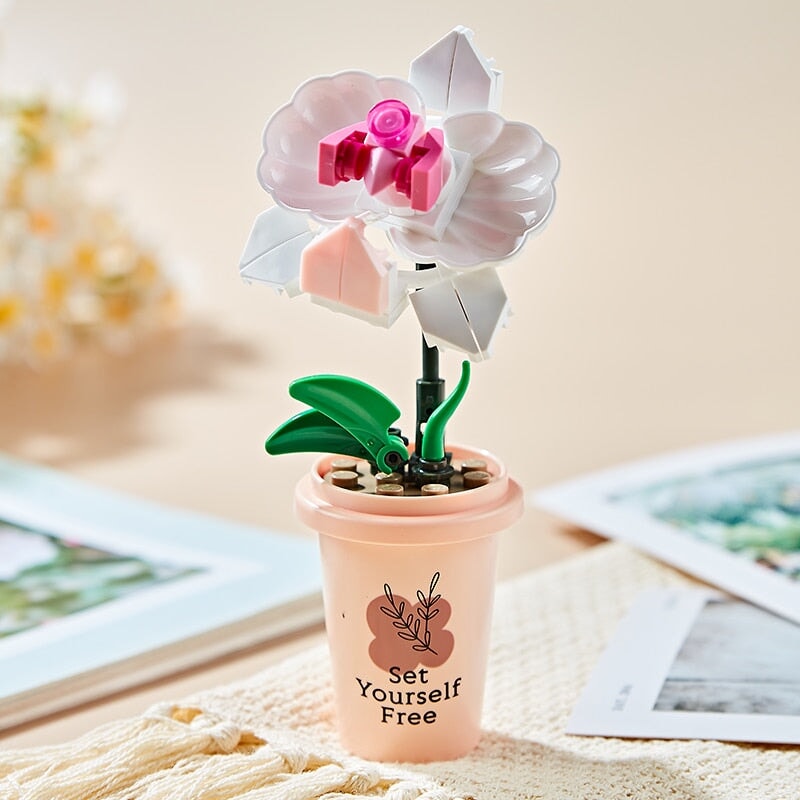 kawaiies-softtoys-plushies-kawaii-plush-My Timeless and Cheerful Flower in a Pot Building Blocks | NEW Build it 2 