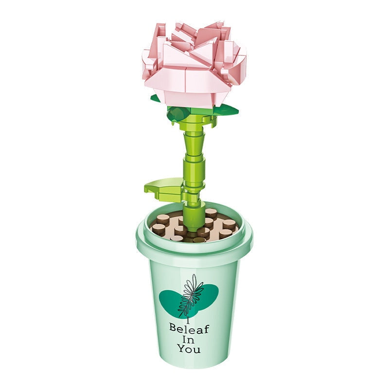 kawaiies-softtoys-plushies-kawaii-plush-My Timeless and Cheerful Flower in a Pot Building Blocks | NEW Build it 