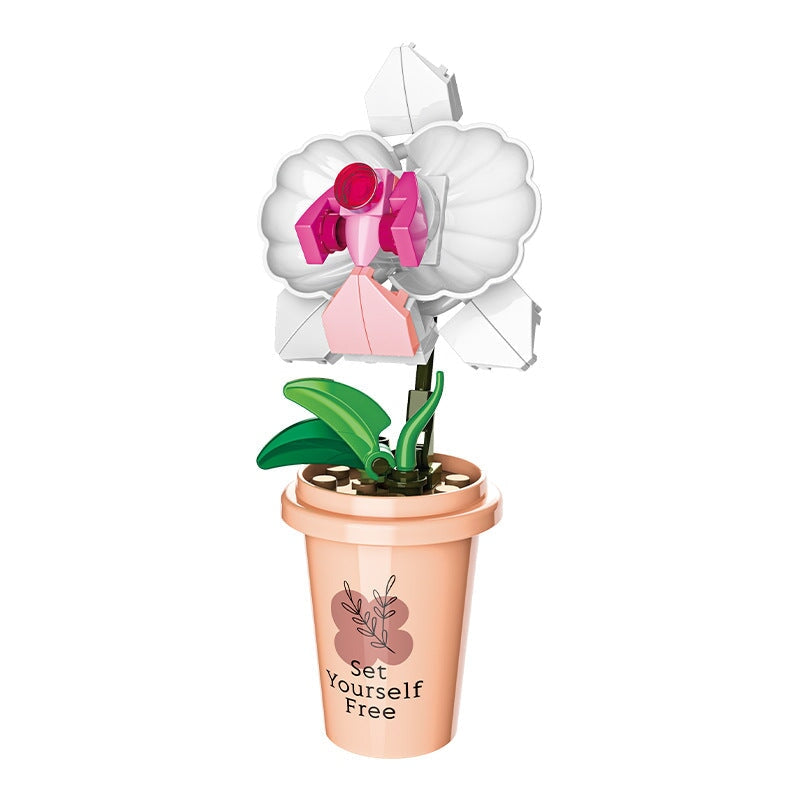 kawaiies-softtoys-plushies-kawaii-plush-My Timeless and Cheerful Flower in a Pot Building Blocks | NEW Build it 