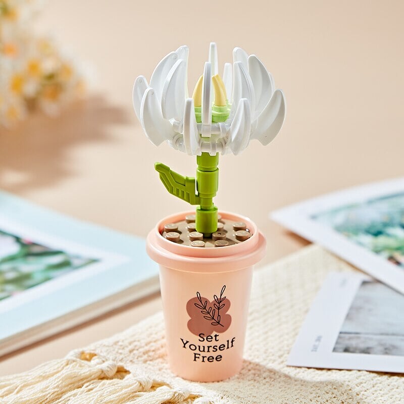 kawaiies-softtoys-plushies-kawaii-plush-My Timeless and Cheerful Flower in a Pot Building Blocks | NEW Build it 6 