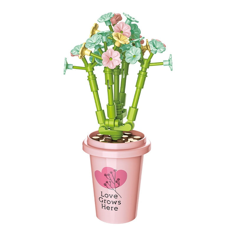 kawaiies-softtoys-plushies-kawaii-plush-My Timeless and Cheerful Flower in a Pot Building Blocks | NEW Build it 