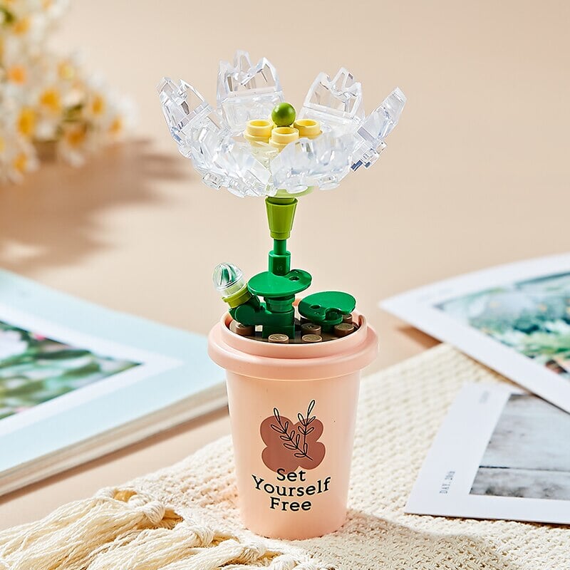 kawaiies-softtoys-plushies-kawaii-plush-My Timeless and Cheerful Flower in a Pot Building Blocks | NEW Build it 8 