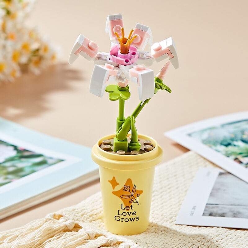 kawaiies-softtoys-plushies-kawaii-plush-My Timeless and Cheerful Flower in a Pot Building Blocks | NEW Build it 9 