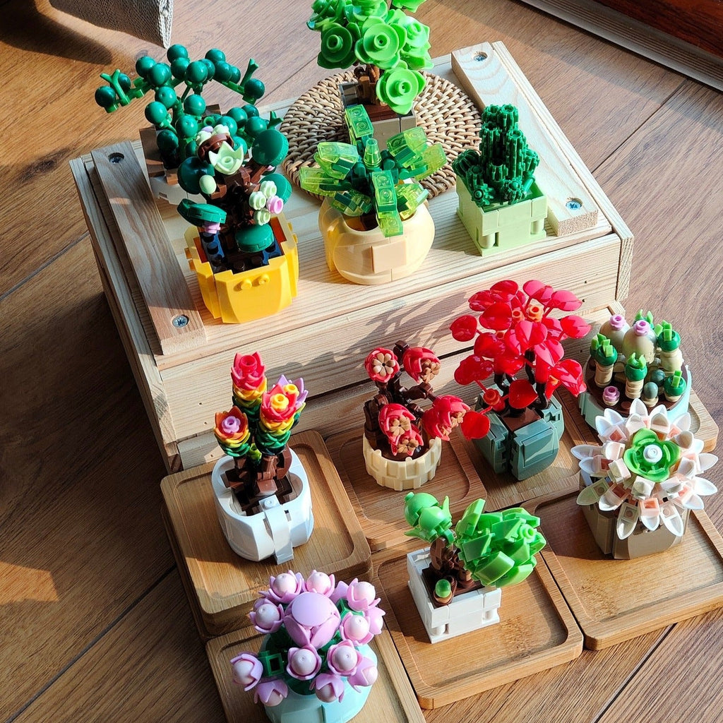 Mystery Blind Box Flower Succulent Cactus Building Blocks - Kawaiies - Adorable - Cute - Plushies - Plush - Kawaii