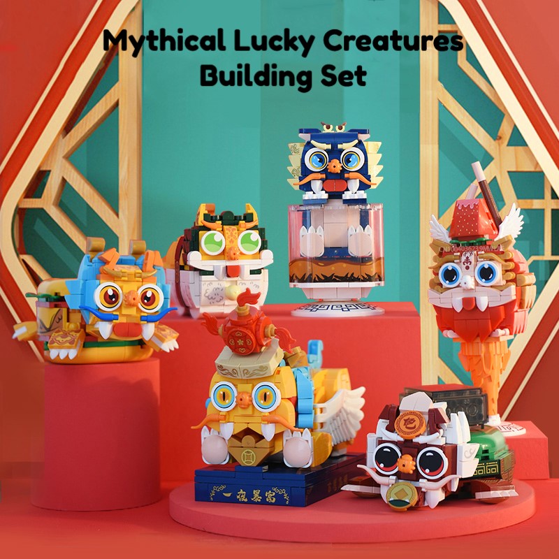 Mythical Lucky Creatures Building Set - Kawaiies - Adorable - Cute - Plushies - Plush - Kawaii