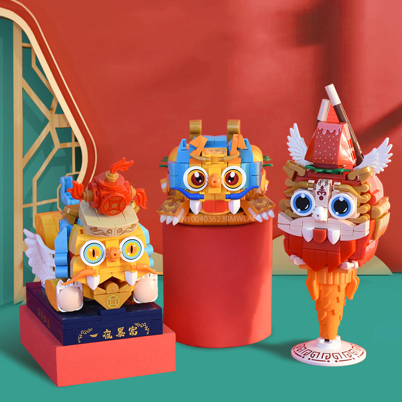 Mythical Lucky Creatures Building Set - Kawaiies - Adorable - Cute - Plushies - Plush - Kawaii