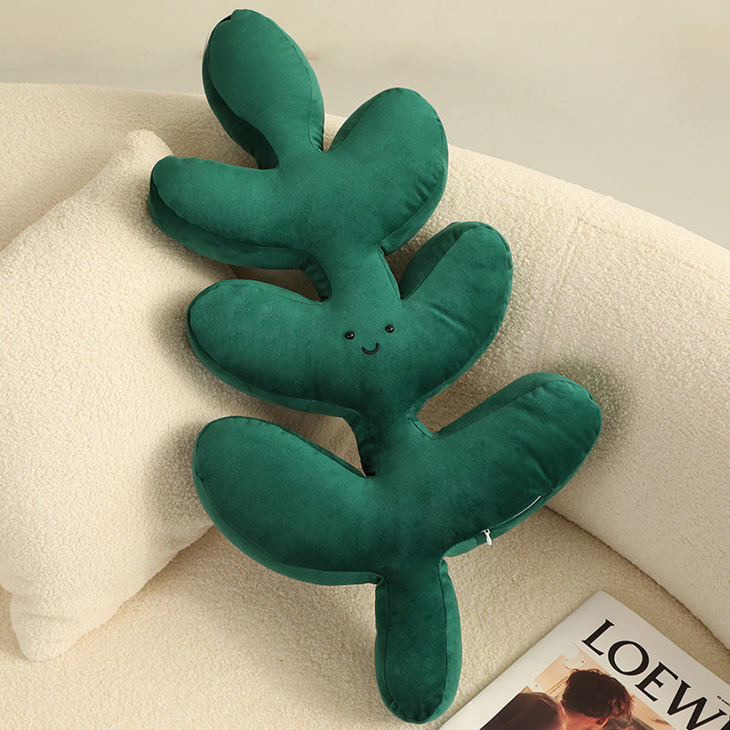 Nordic Green Lifelike Leaf Plushies Pillow - Kawaiies - Adorable - Cute - Plushies - Plush - Kawaii