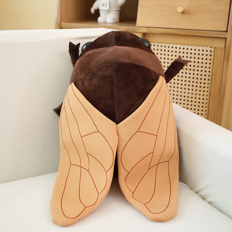 kawaiies-softtoys-plushies-kawaii-plush-Nori & Hana the Big Fly Insect Plushies | NEW Soft toy Brown (Nori) 