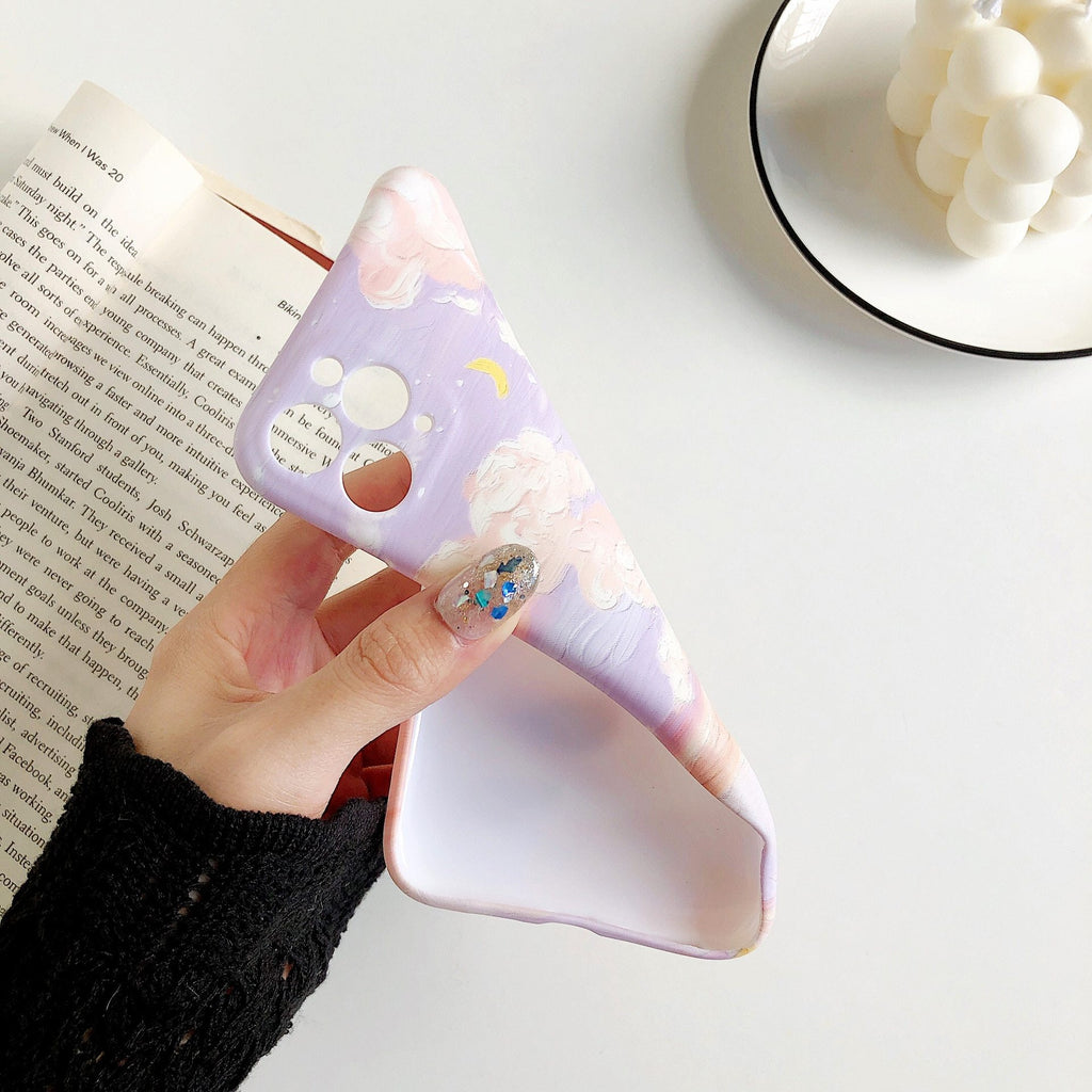 Nostalgic Lilac Dreamy Clouds iPhone Case - Kawaiies - Adorable - Cute - Plushies - Plush - Kawaii