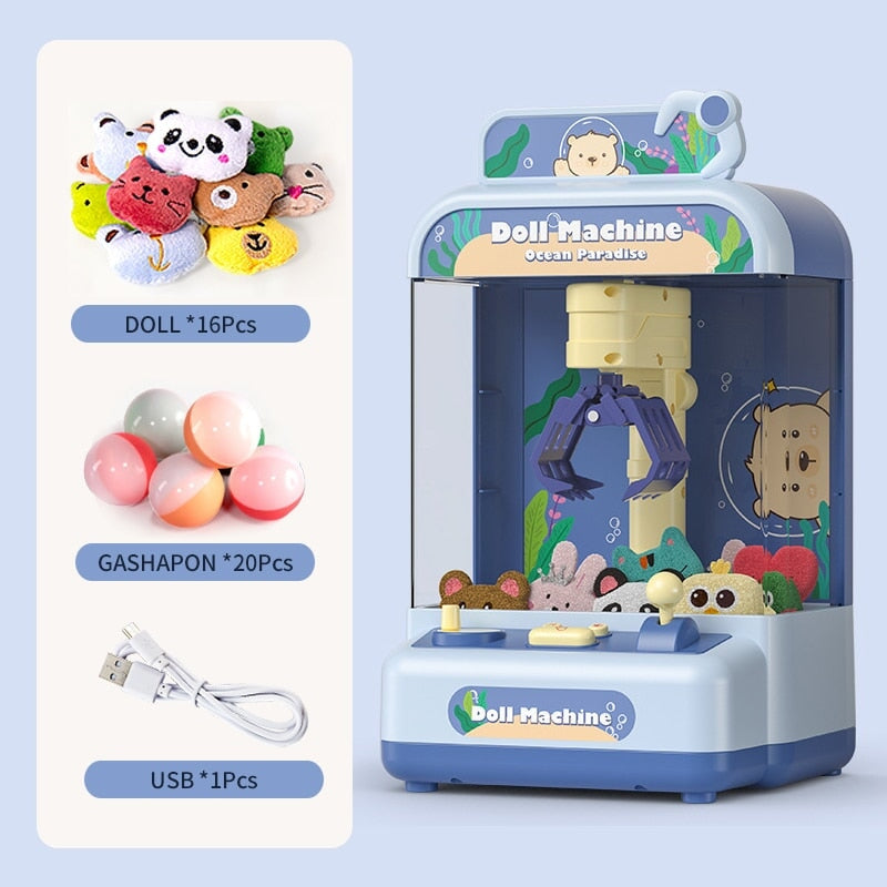 Ocean Paradise Mini Claw Machine - Kawaiies - Adorable - Cute - Plushies - Plush - Kawaii