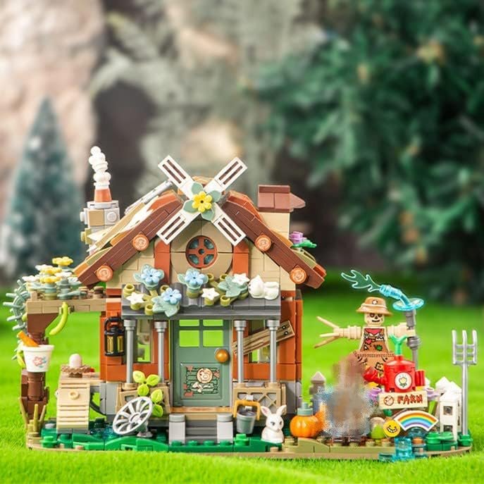 Old MacDonald Farm House Micro Building Block - Kawaiies - Adorable - Cute - Plushies - Plush - Kawaii