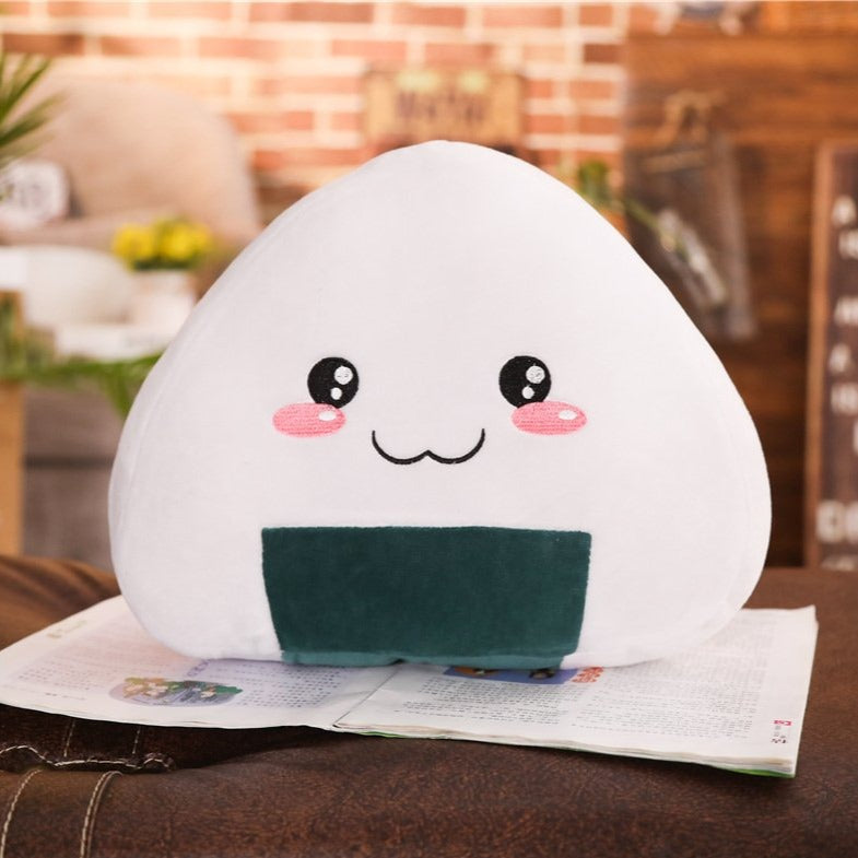 Cheerful Adorable Onigiri Family - Check Hand warmer - Kawaiies - Adorable - Cute - Plushies - Plush - Kawaii
