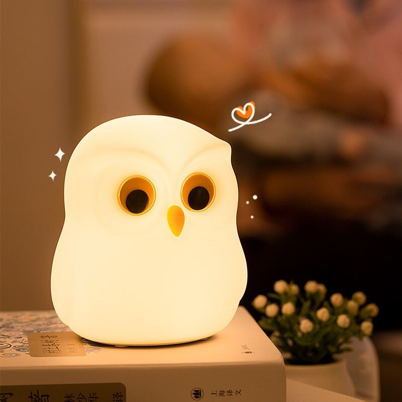 Owl Giraffe Rabbit Buddies LED Night Light Collection - Kawaiies - Adorable - Cute - Plushies - Plush - Kawaii