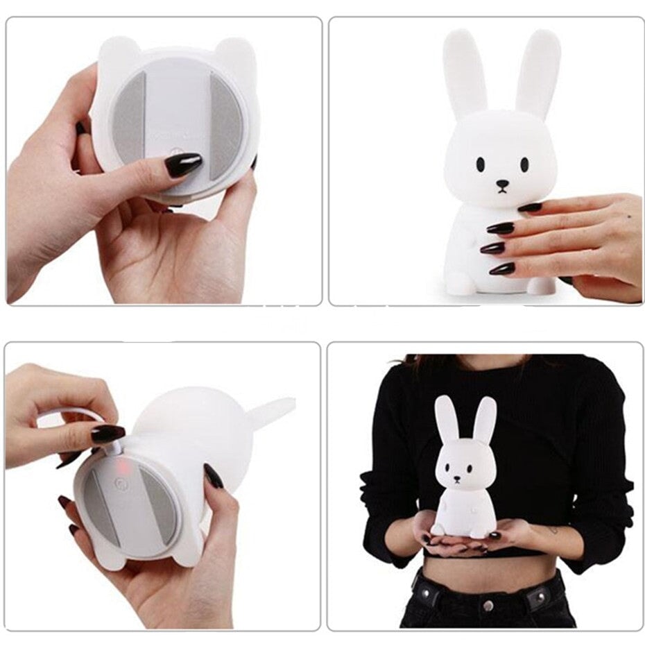 Owl Giraffe Rabbit Buddies LED Night Light Collection - Kawaiies - Adorable - Cute - Plushies - Plush - Kawaii