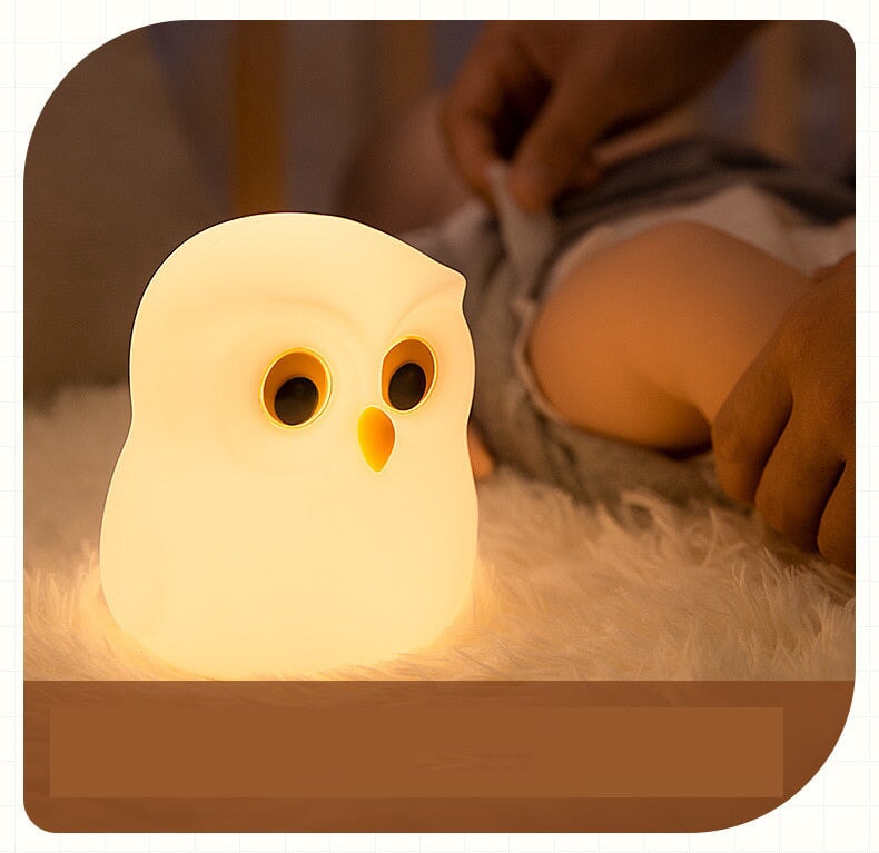 Owl Giraffe Rabbit Buddies LED Night Light Collection - Kawaiies - Adorable - Cute - Plushies - Plush - Kawaii