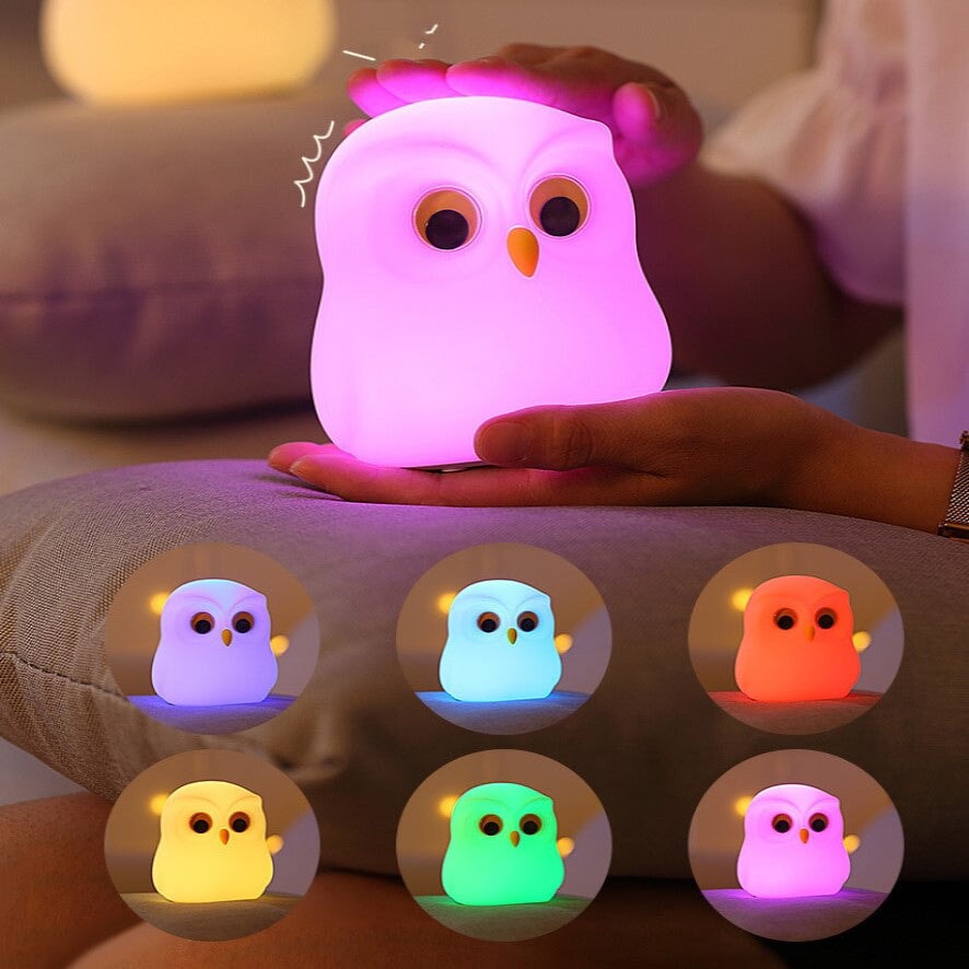 Owl Giraffe Rabbit Buddies LED Night Light Collection - Kawaiies - Adorable - Cute - Plushies - Plush - Kawaii