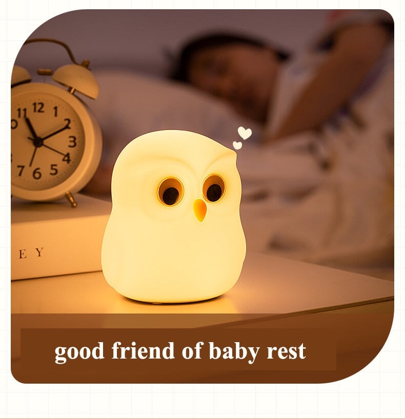 Owl Giraffe Rabbit Buddies LED Night Light Collection - Kawaiies - Adorable - Cute - Plushies - Plush - Kawaii