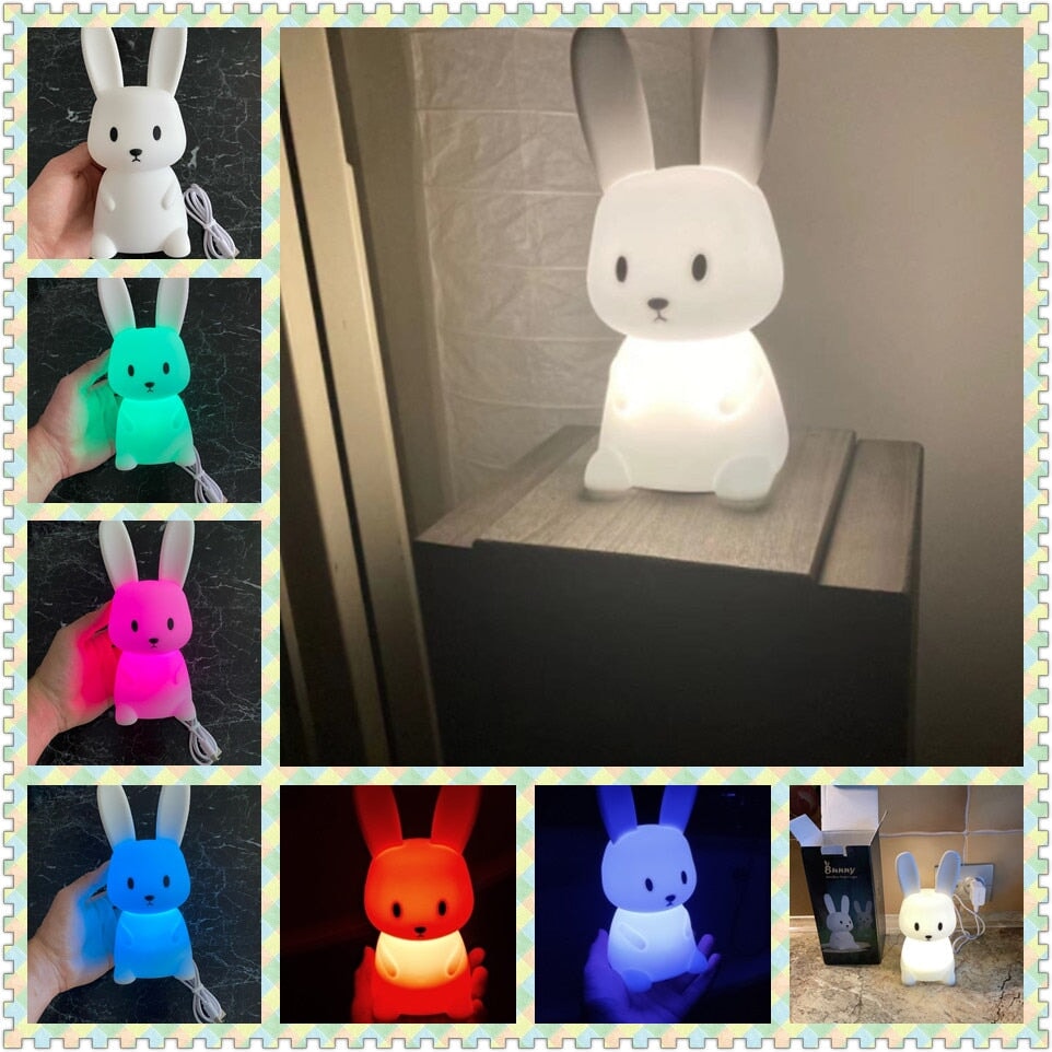 Owl Giraffe Rabbit Buddies LED Night Light Collection - Kawaiies - Adorable - Cute - Plushies - Plush - Kawaii
