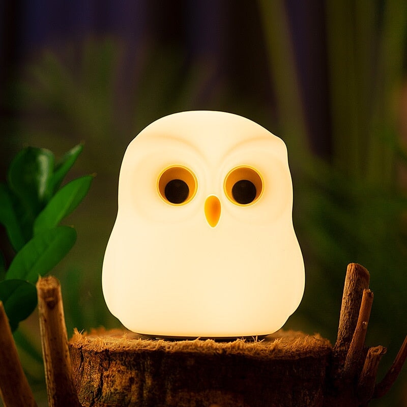 Owl Giraffe Rabbit Buddies LED Night Light Collection - Kawaiies - Adorable - Cute - Plushies - Plush - Kawaii