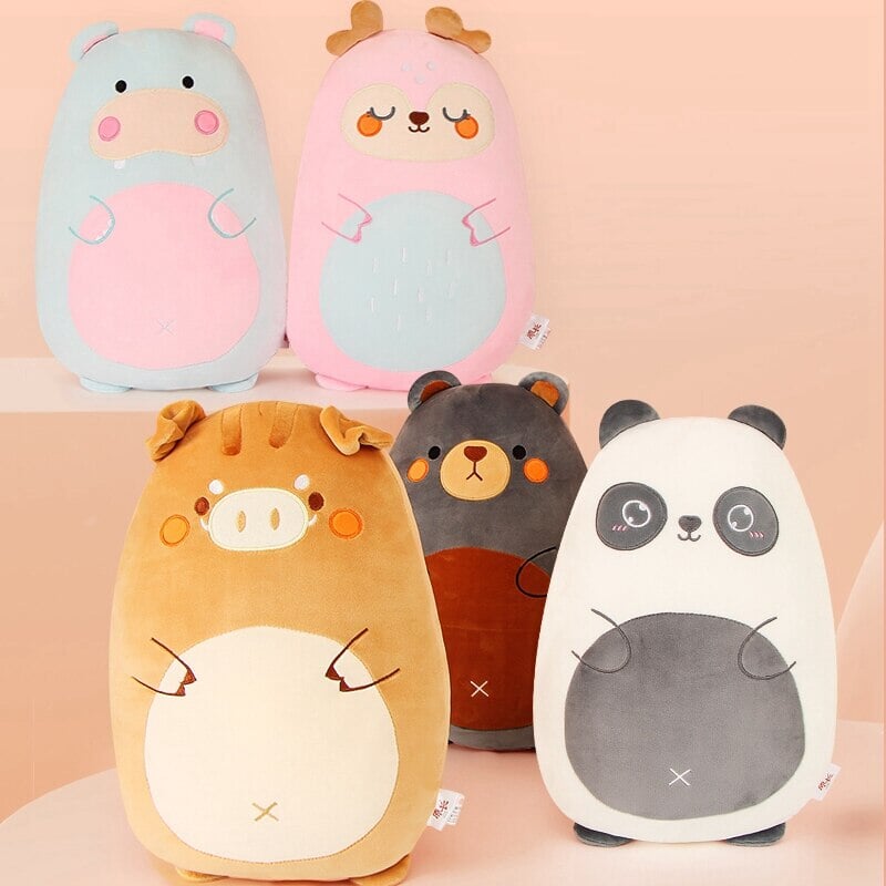 Pancake-shaped Wild Animals Plushie Collection - Kawaiies - Adorable - Cute - Plushies - Plush - Kawaii