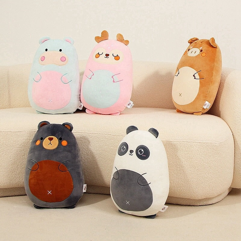 Pancake-shaped Wild Animals Plushie Collection - Kawaiies - Adorable - Cute - Plushies - Plush - Kawaii