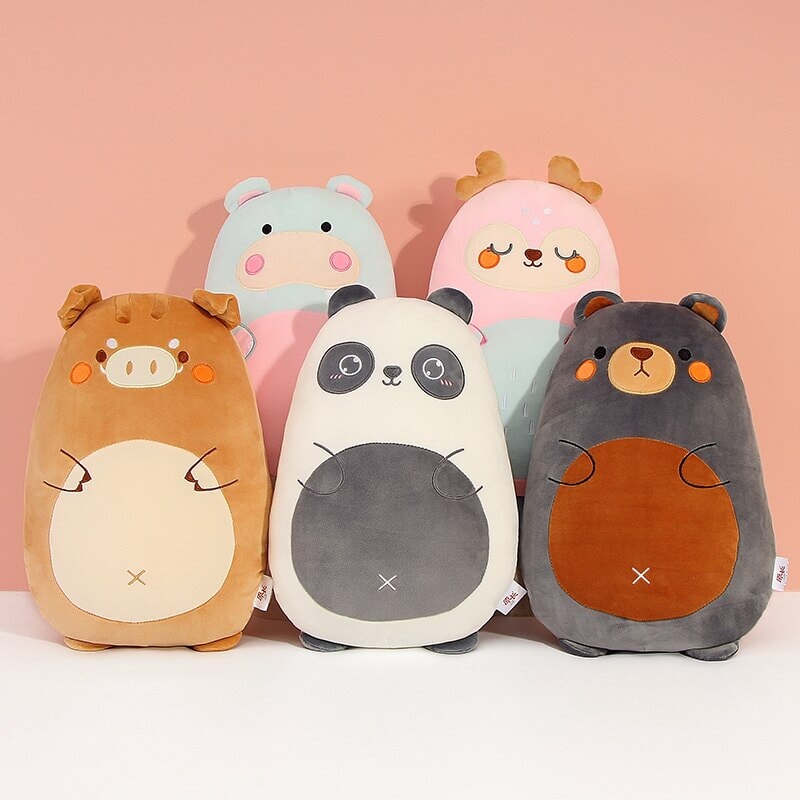 Pancake-shaped Wild Animals Plushie Collection - Kawaiies - Adorable - Cute - Plushies - Plush - Kawaii