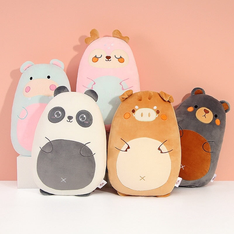 Pancake-shaped Wild Animals Plushie Collection - Kawaiies - Adorable - Cute - Plushies - Plush - Kawaii