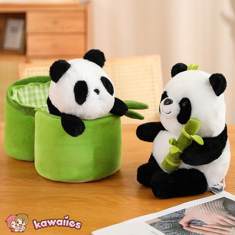 kawaiies-softtoys-plushies-kawaii-plush-Panda & Bamboo Buddy Plushies | NEW Soft toy 