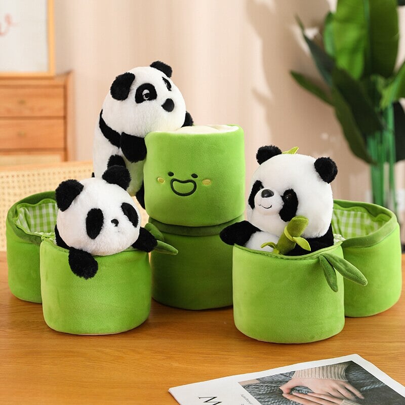 kawaiies-softtoys-plushies-kawaii-plush-Panda & Bamboo Buddy Plushies | NEW Soft toy 