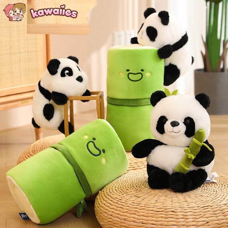 kawaiies-softtoys-plushies-kawaii-plush-Panda & Bamboo Buddy Plushies | NEW Soft toy 